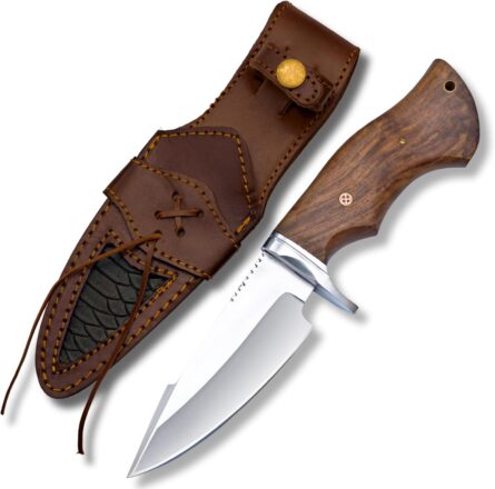 D2 steel Hunting Knife with Rose Wood Handle EDC knife