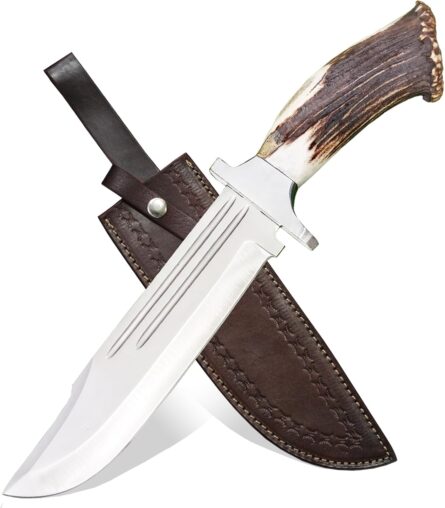 Bowie Knives Stag horn | Premium Handcrafted Blades | FLARA EAGLE KNIVES STORE
