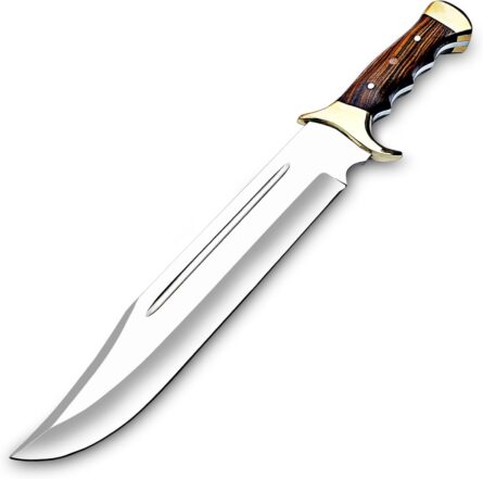 Bowie Knives Rose wood handle| Premium Handcrafted Blades | FLARA EAGLE KNIVES STORE