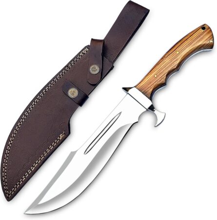 Bowie Knives Olive wood handle | Premium Handcrafted Blades | FLARA EAGLE KNIVES STORE