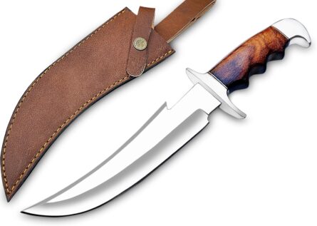 Bowie Knives Rose wood handle| Premium Handcrafted Blades | FLARA EAGLE KNIVES STORE