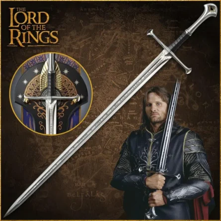 Hand-Forged Viking Steel Sword  | Andúril | The Sword of King Elessar | Hand-Forged LOTR Prop Replica